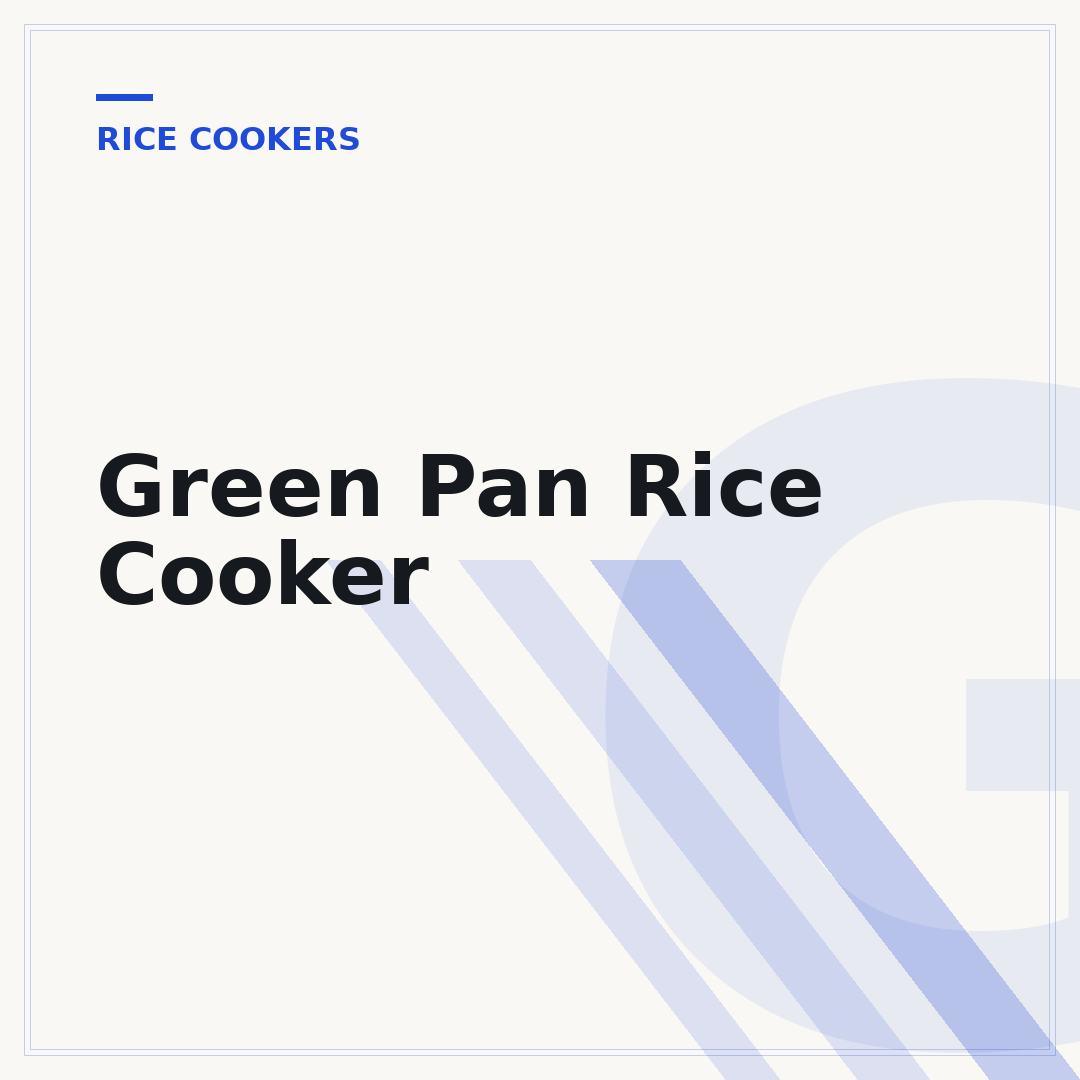 Green Pan Rice Cooker