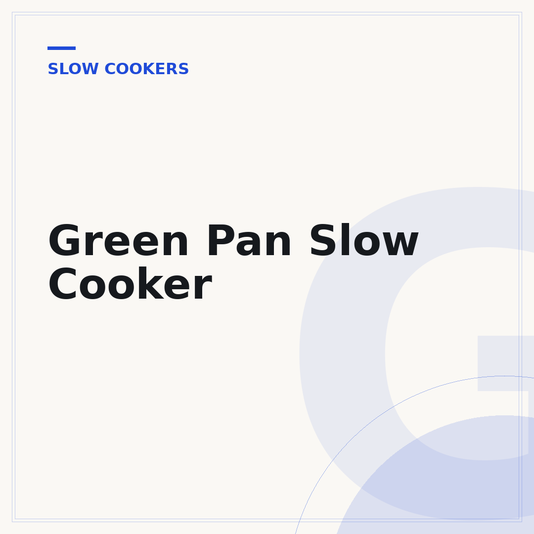 Green Pan Slow Cooker