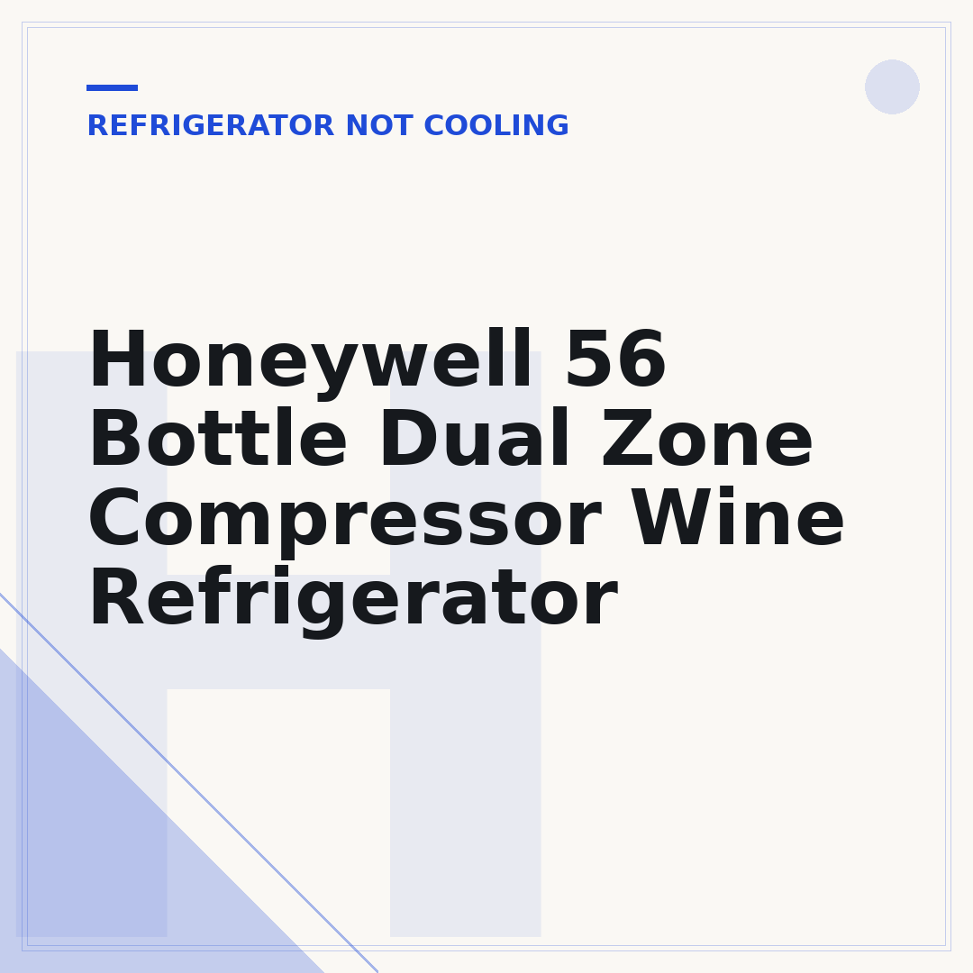 Honeywell 56 Bottle Dual Zone Compressor Wine Refrigerator