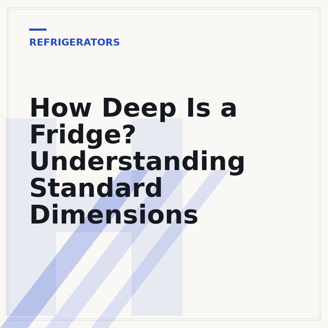 How Deep Is a Fridge? Understanding Standard Dimensions
