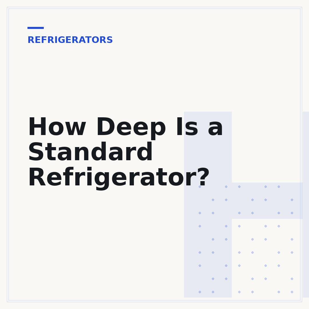 How Deep Is a Standard Refrigerator?