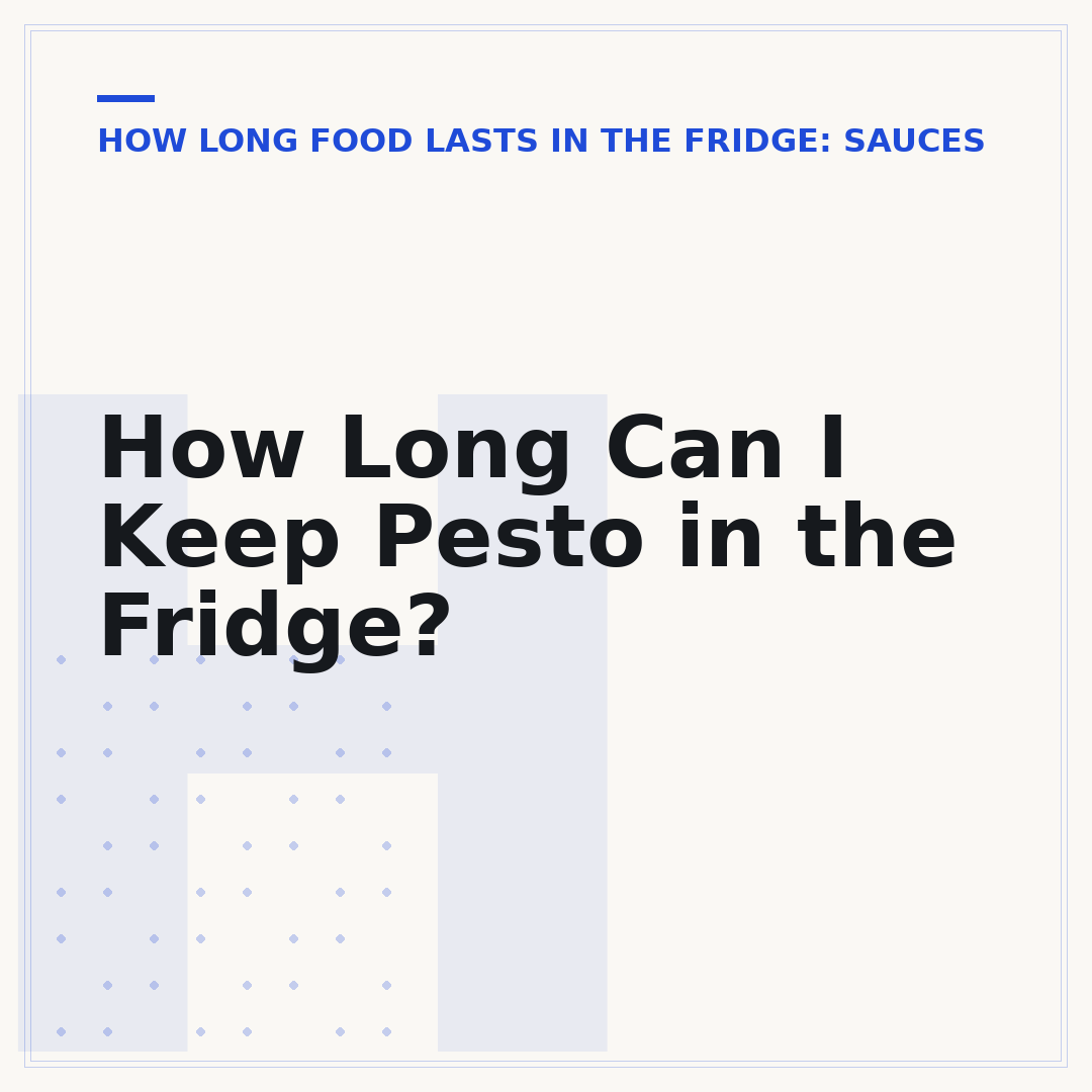 How Long Can I Keep Pesto in the Fridge?