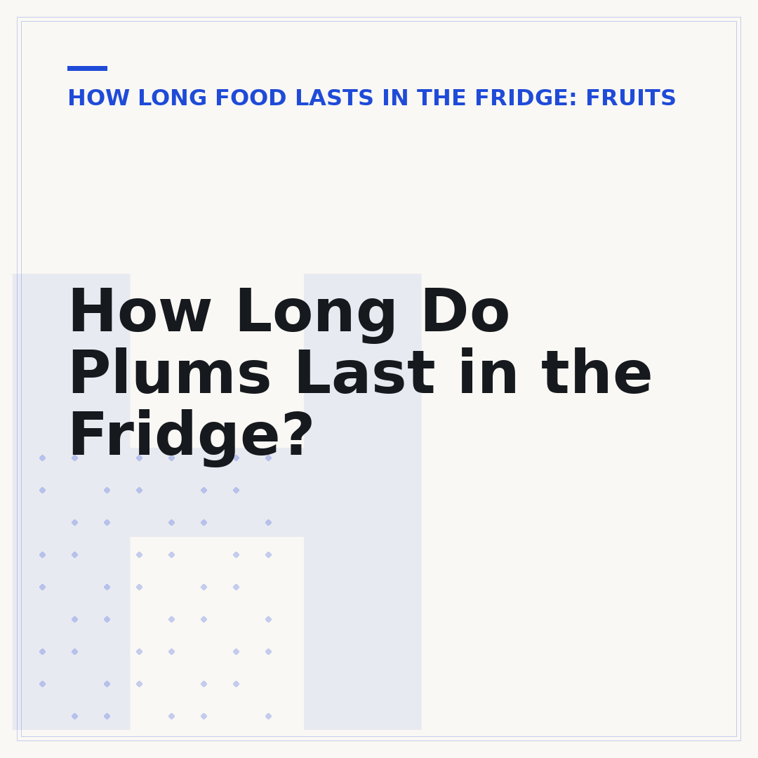 How Long Do Plums Last in the Fridge?