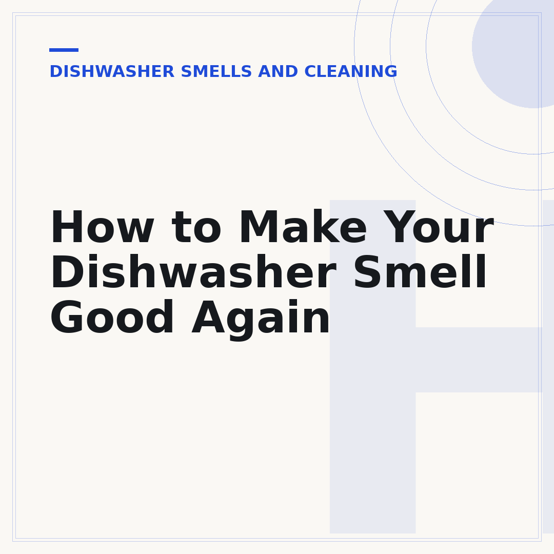 How to Make Your Dishwasher Smell Good Again