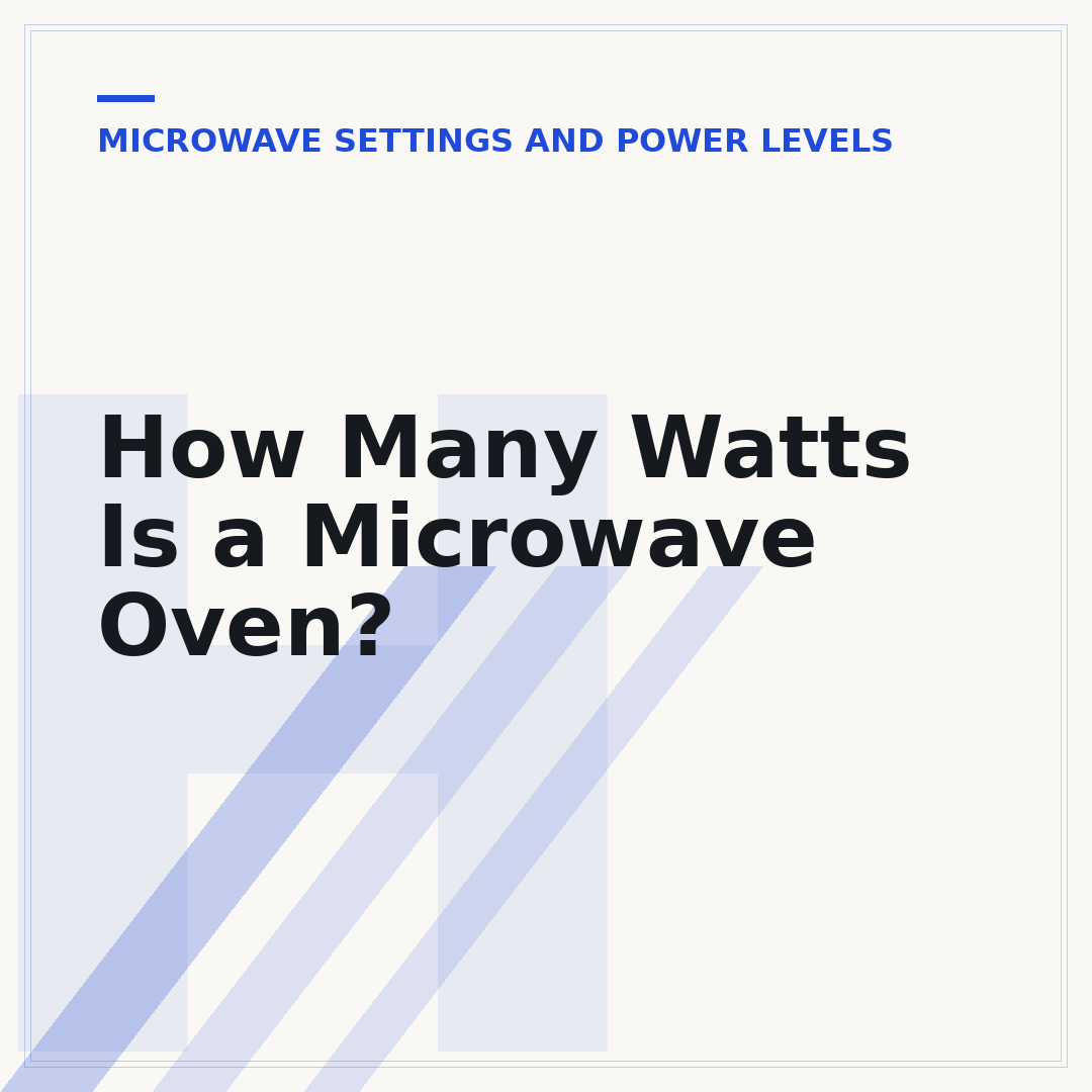 How Many Watts Is a Microwave Oven?