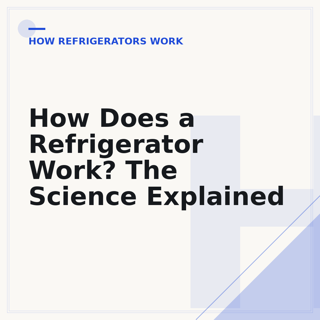 How Does a Refrigerator Work? The Science Explained