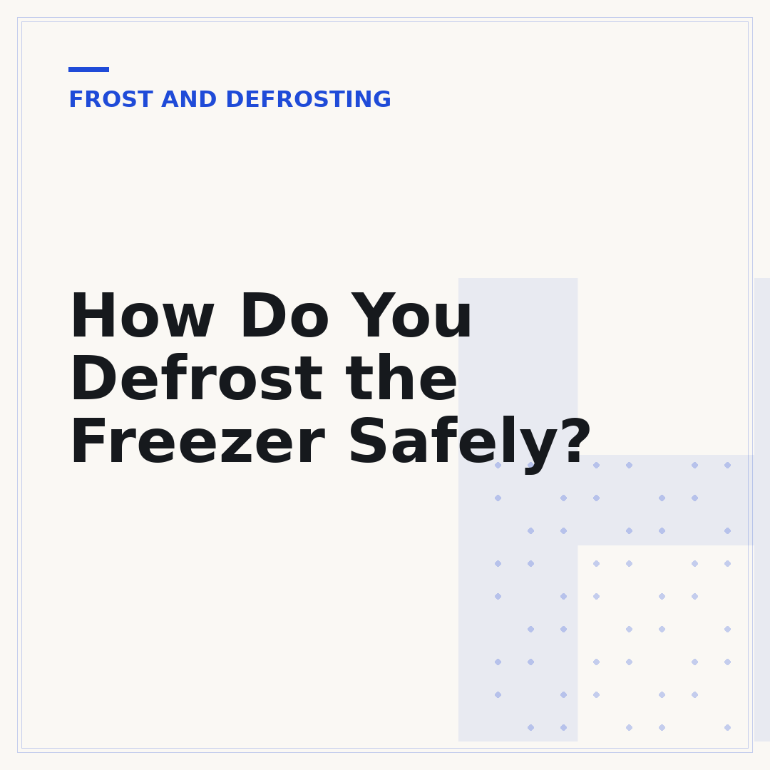 How Do You Defrost the Freezer Safely?
