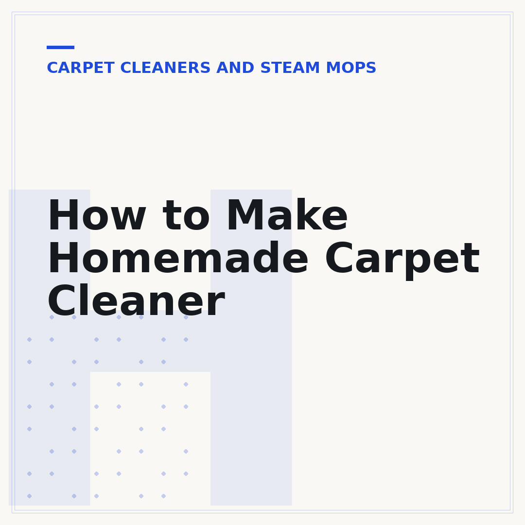 How to Make Homemade Carpet Cleaner