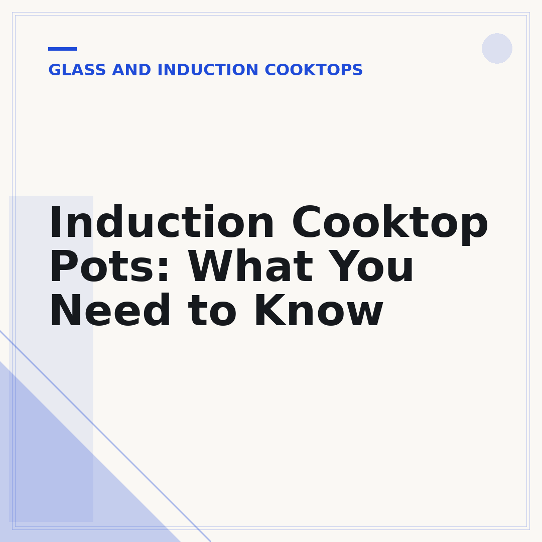 Induction Cooktop Pots: What You Need to Know