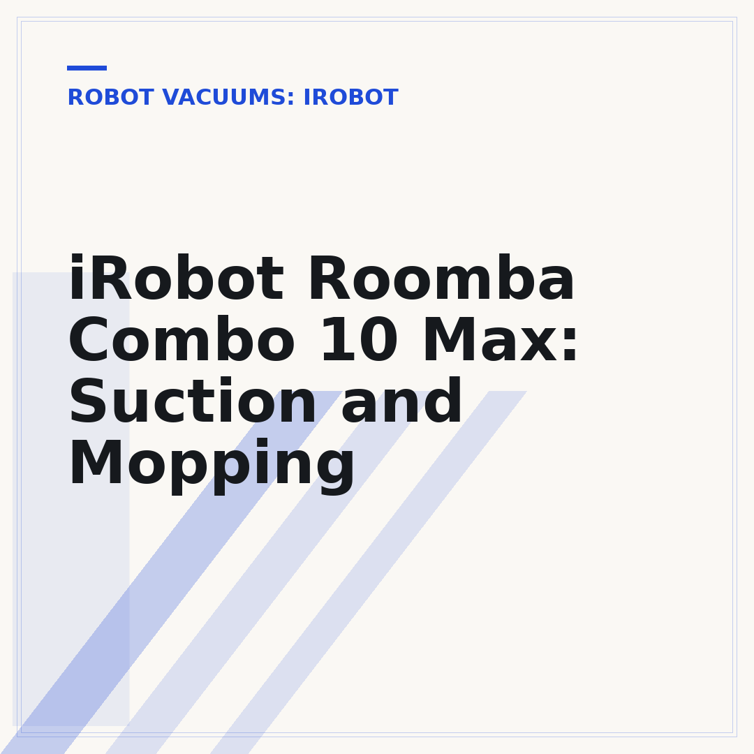 iRobot Roomba Combo 10 Max: Suction and Mopping