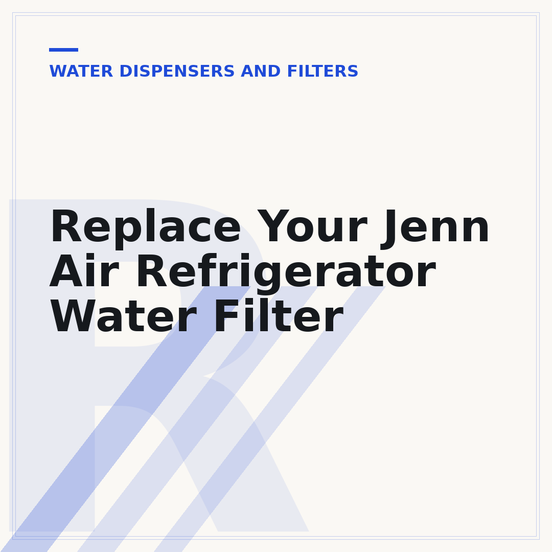 Replace Your Jenn Air Refrigerator Water Filter