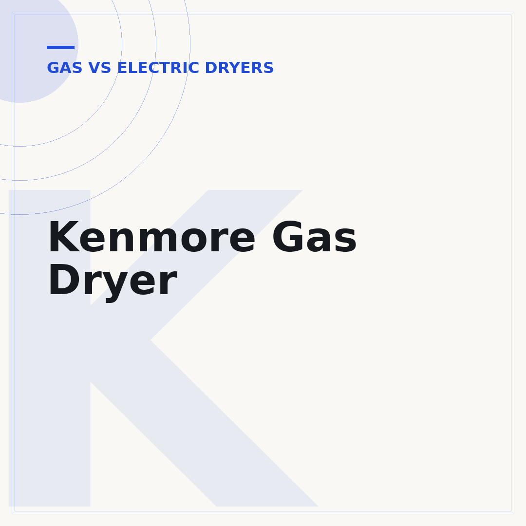 Kenmore Gas Dryer