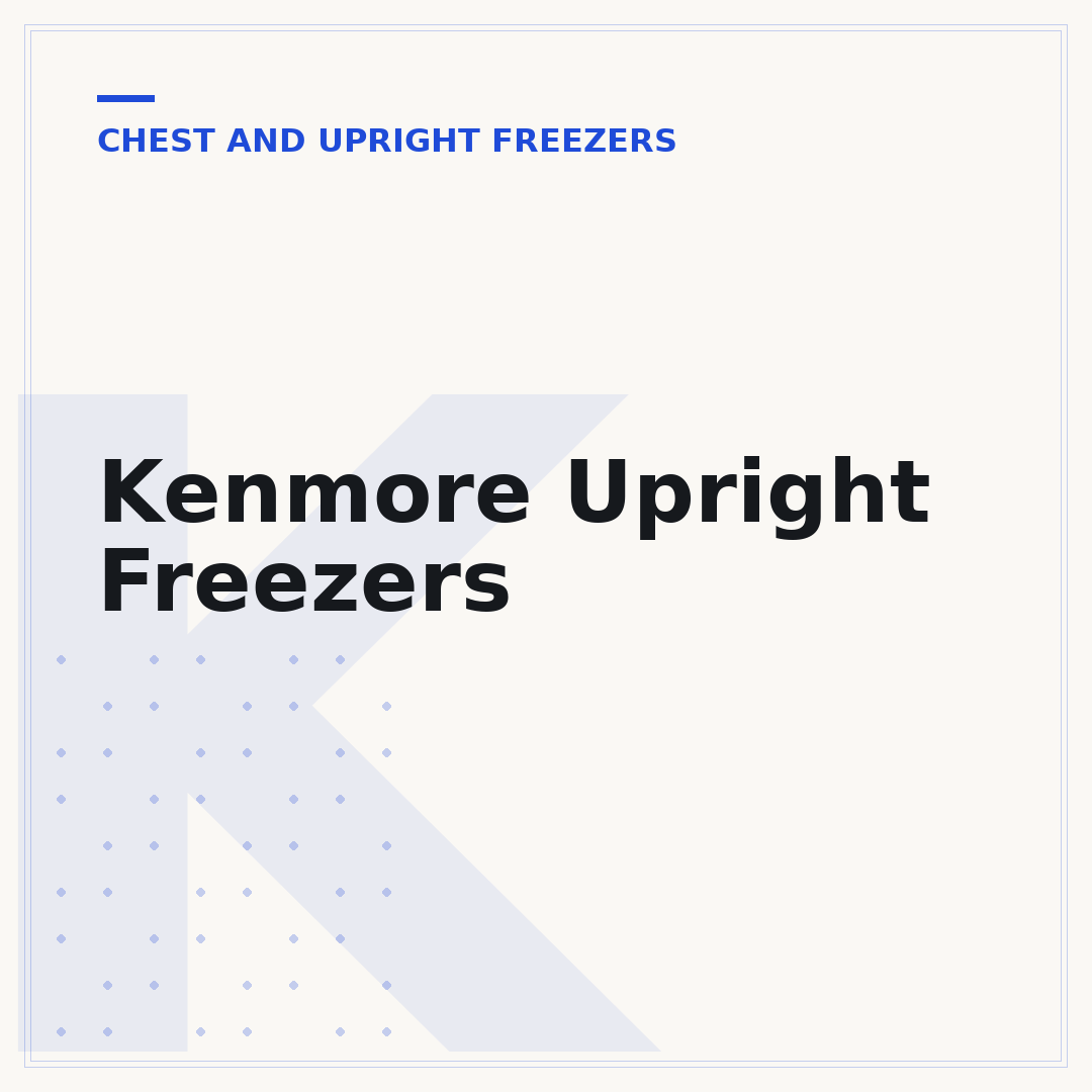 Kenmore Upright Freezers
