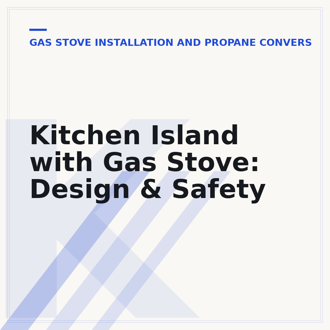 Kitchen Island with Gas Stove: Design & Safety