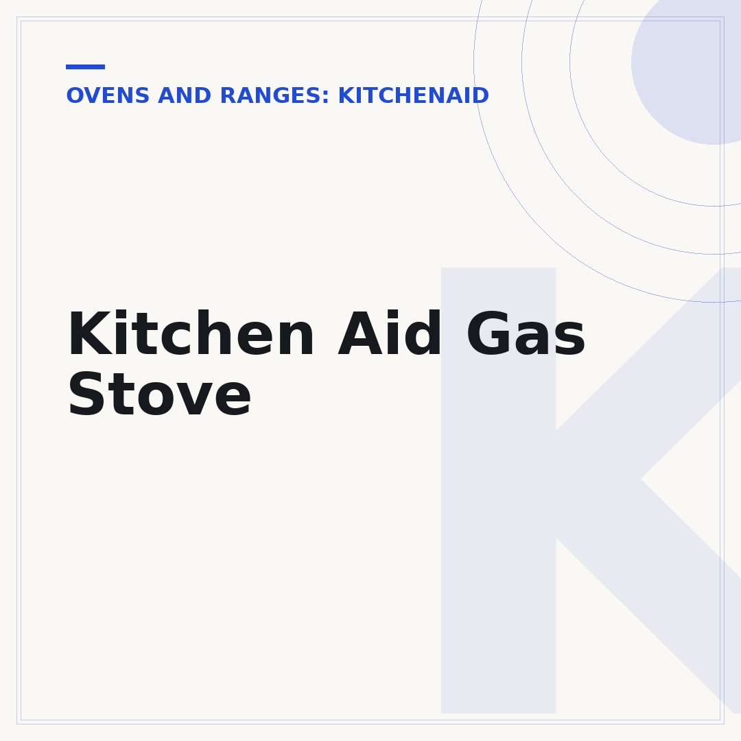 Kitchen Aid Gas Stove
