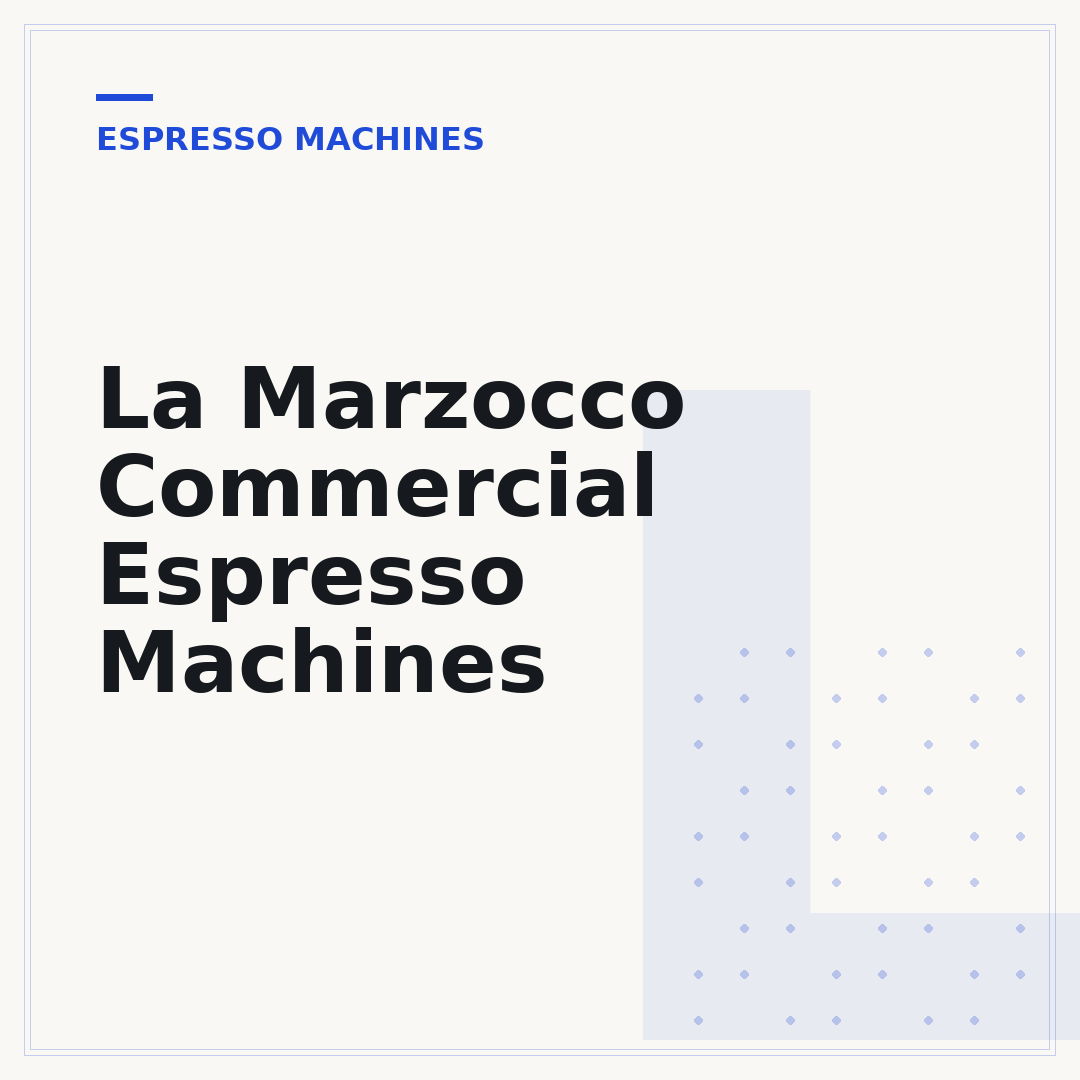 La Marzocco Commercial Espresso Machines