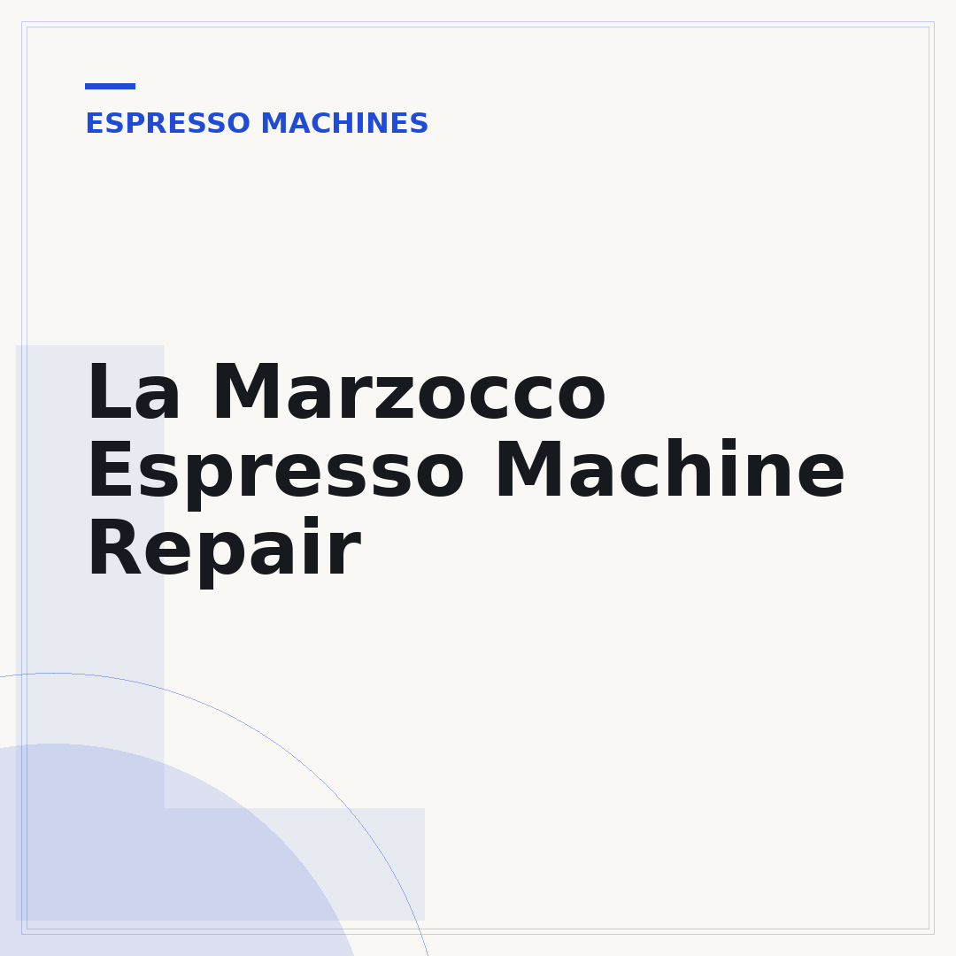 La Marzocco Espresso Machine Repair