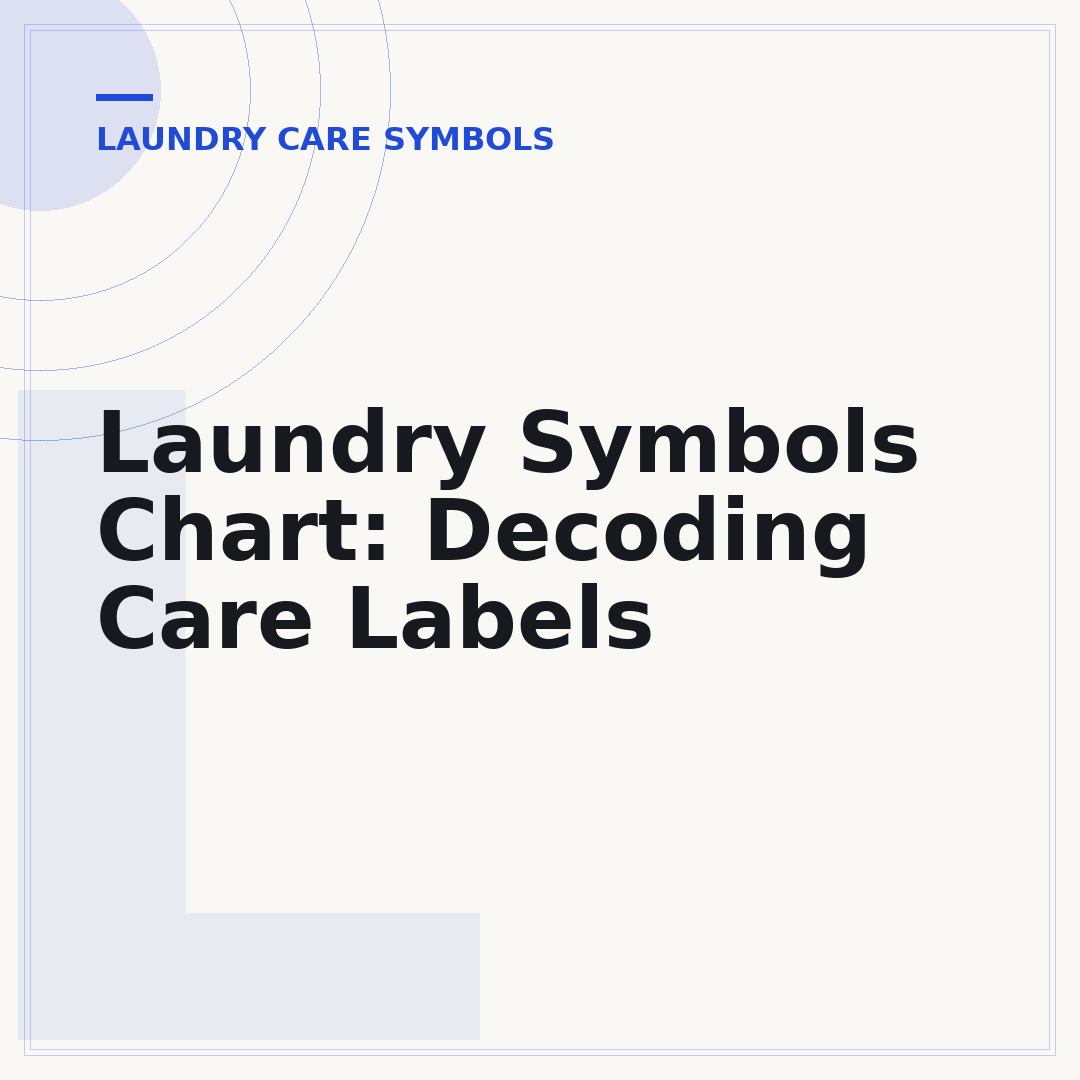 Laundry Symbols Chart: Decoding Care Labels