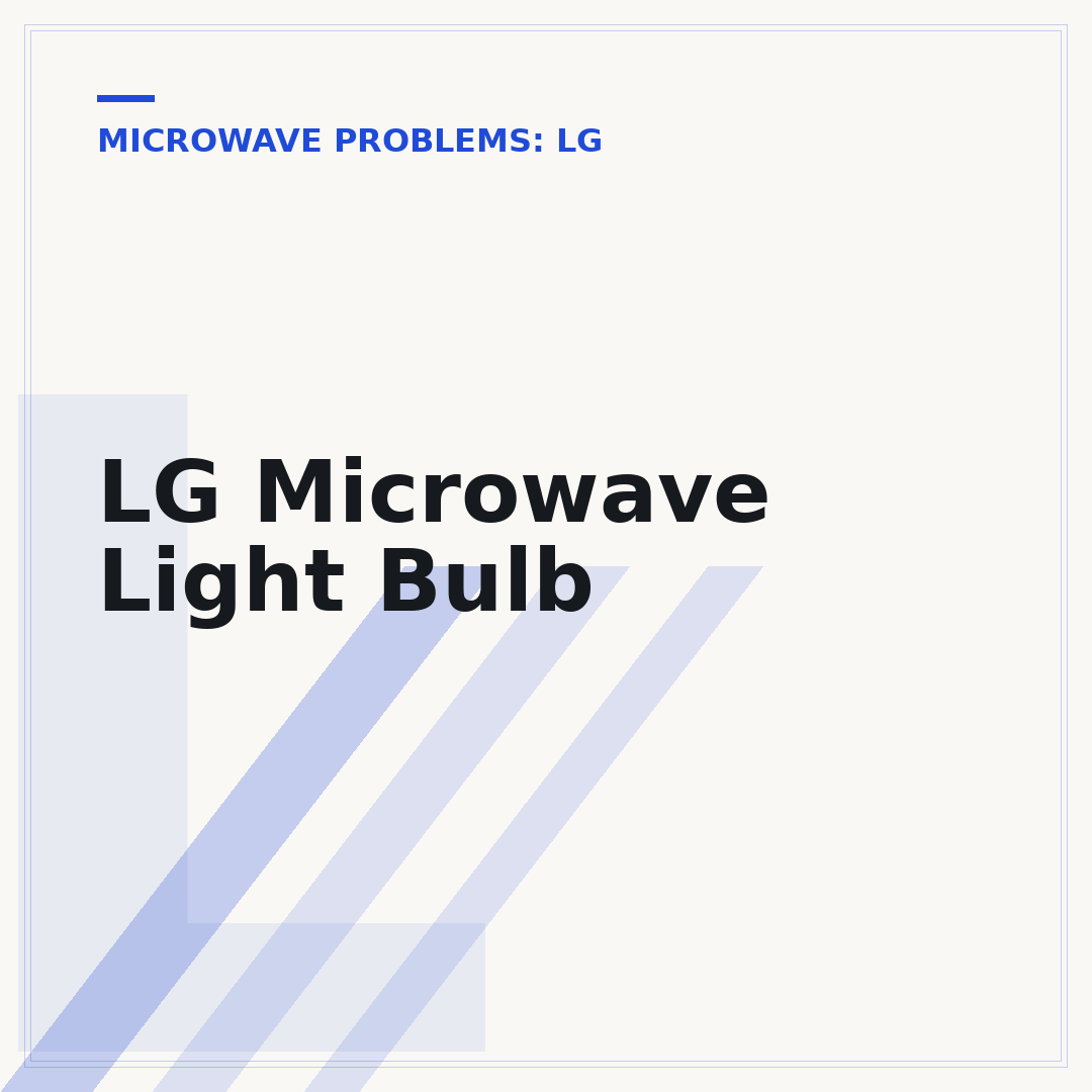LG Microwave Light Bulb