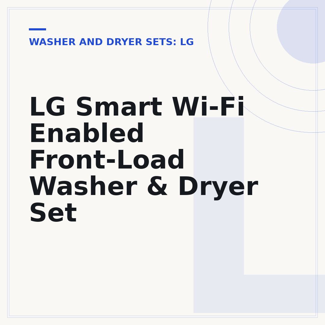 LG Smart Wi-Fi Enabled Front-Load Washer & Dryer Set