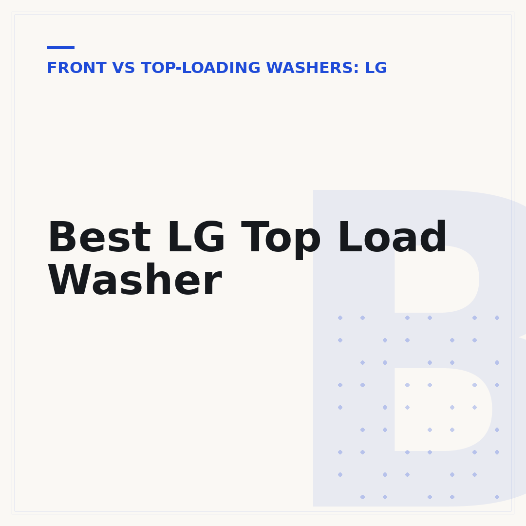 Best LG Top Load Washer