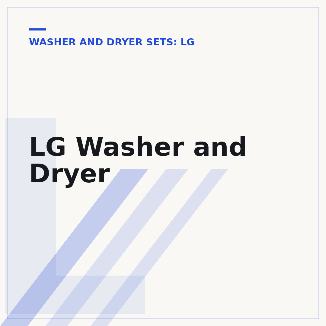 LG Washer and Dryer