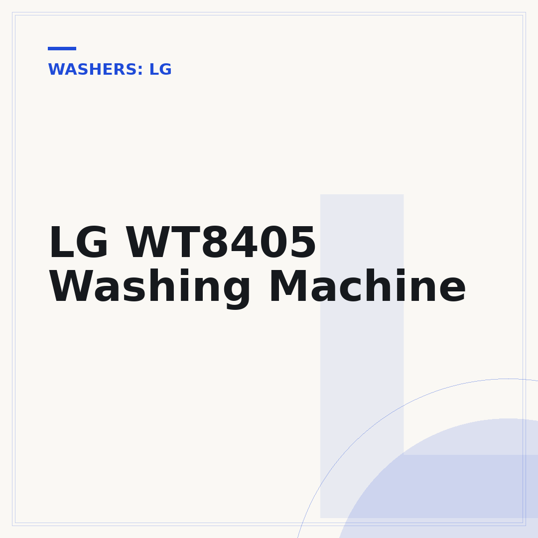 LG WT8405 Washing Machine