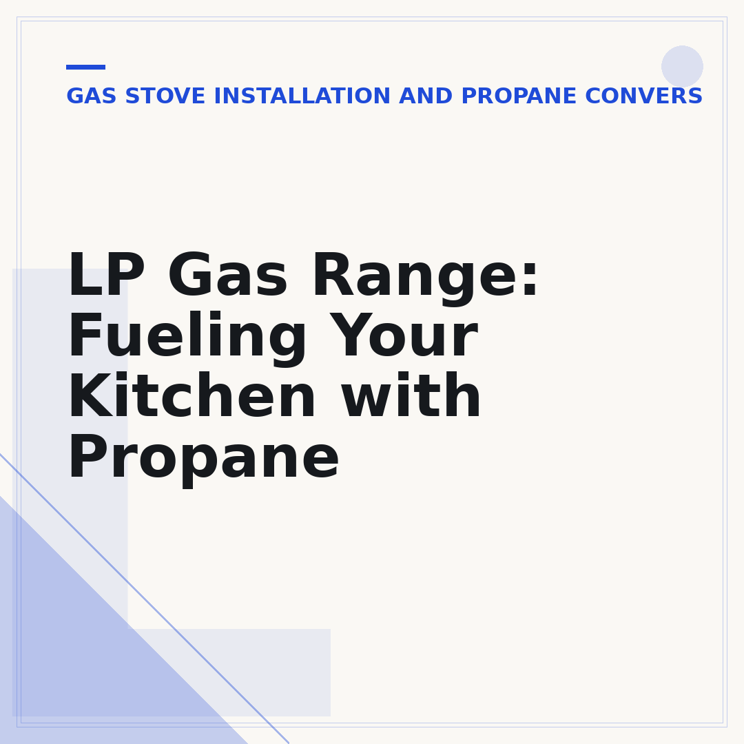 LP Gas Range: Fueling Your Kitchen with Propane