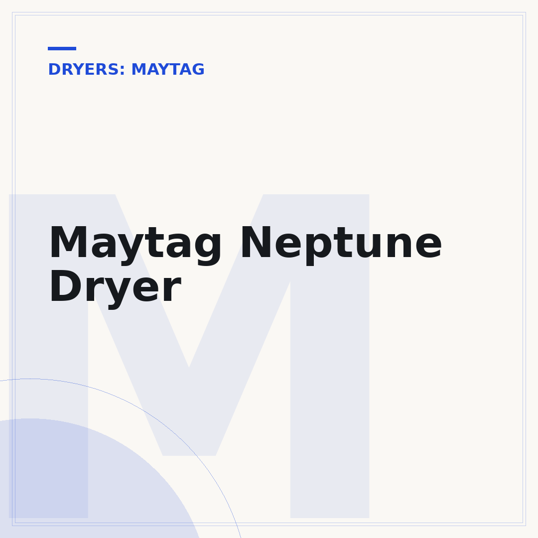 Maytag Neptune Dryer