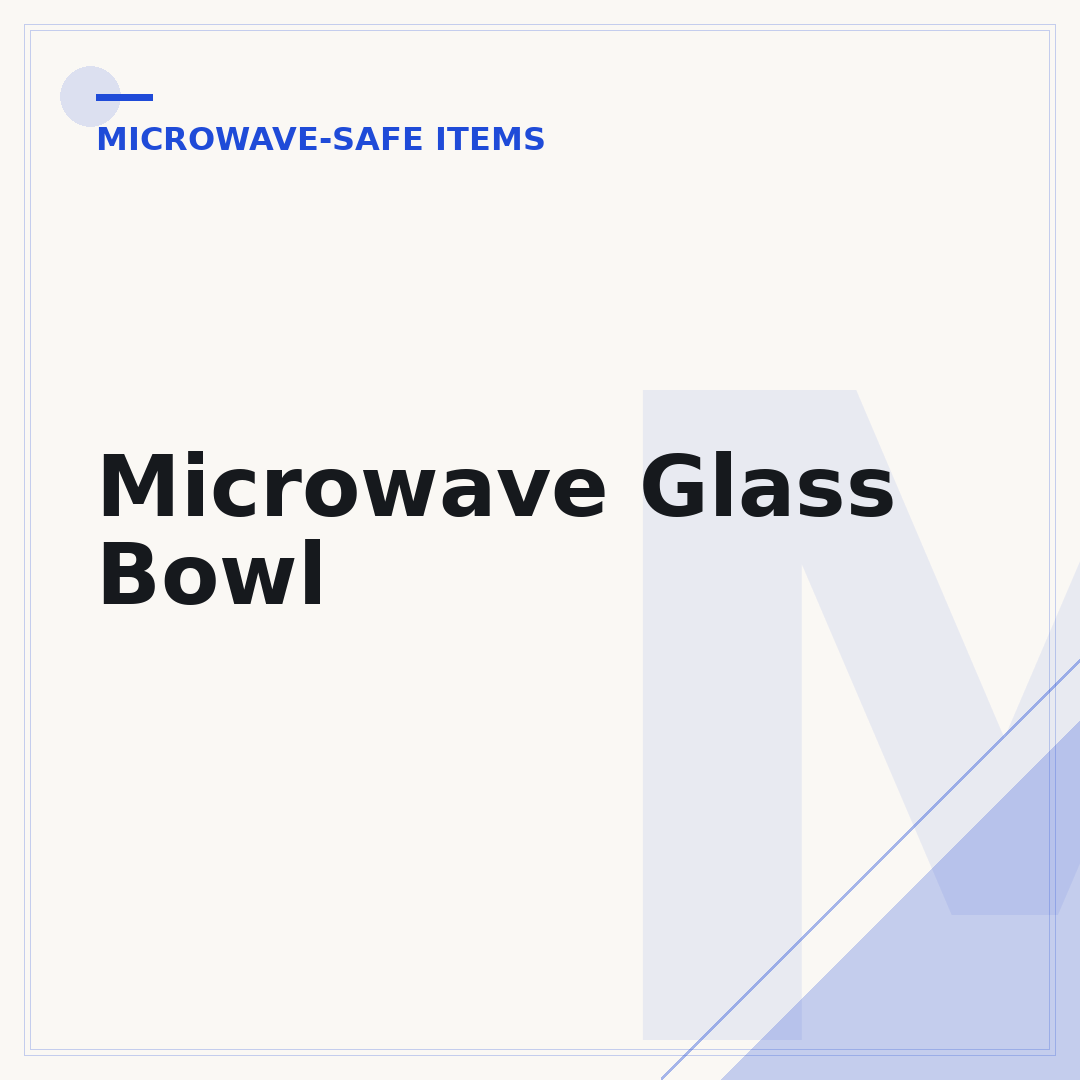 Microwave Glass Bowl