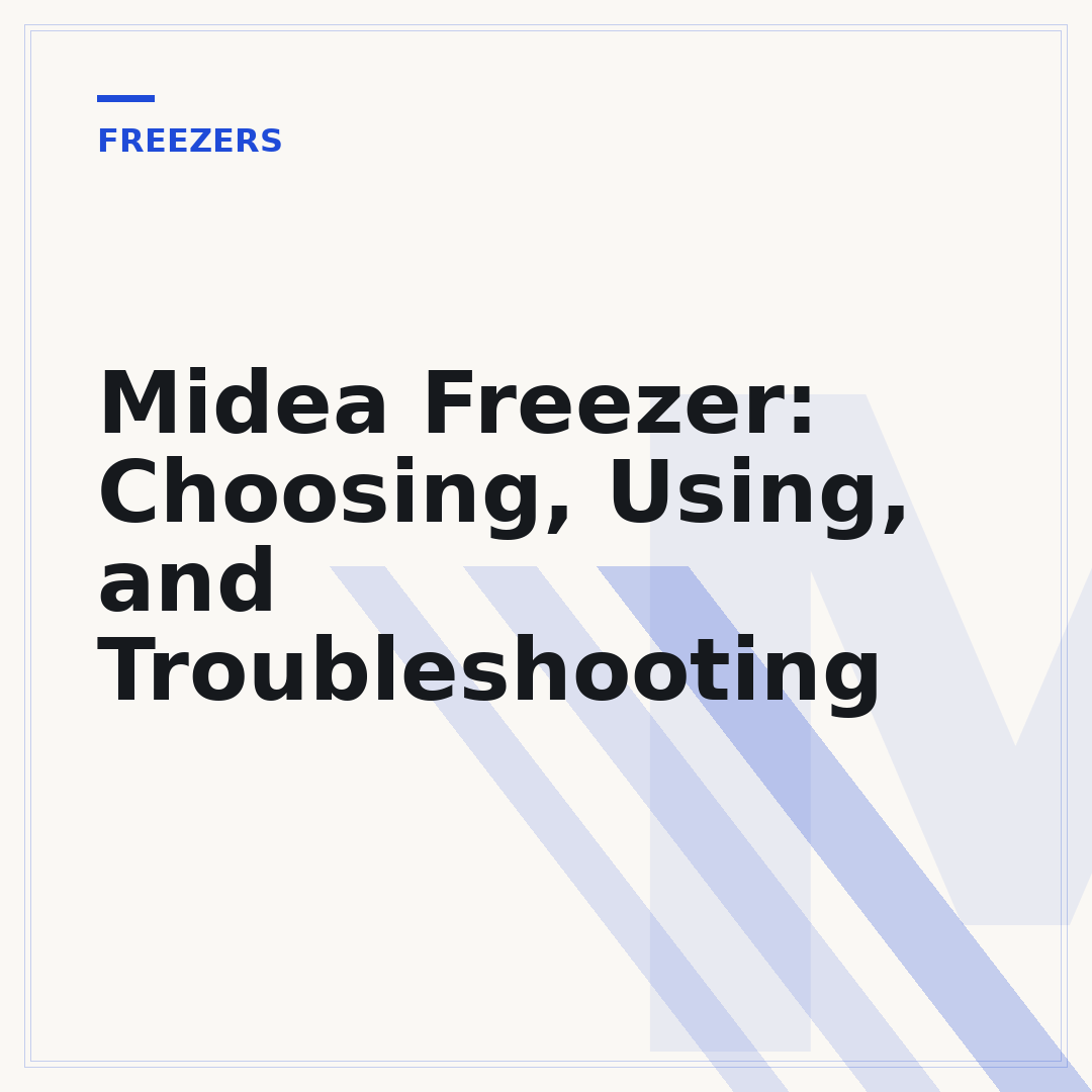 Midea Freezer: Choosing, Using, and Troubleshooting