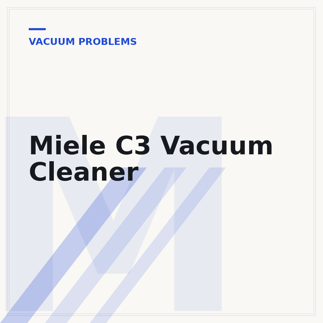 Miele C3 Vacuum Cleaner