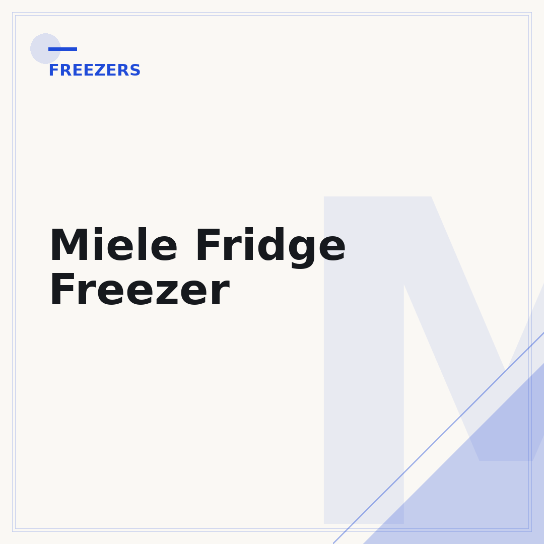 Miele Fridge Freezer
