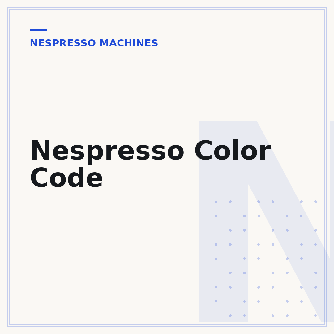 Nespresso Color Code