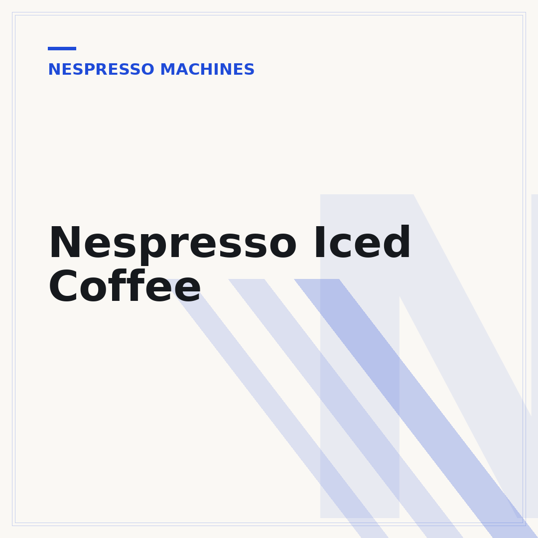 Nespresso Iced Coffee