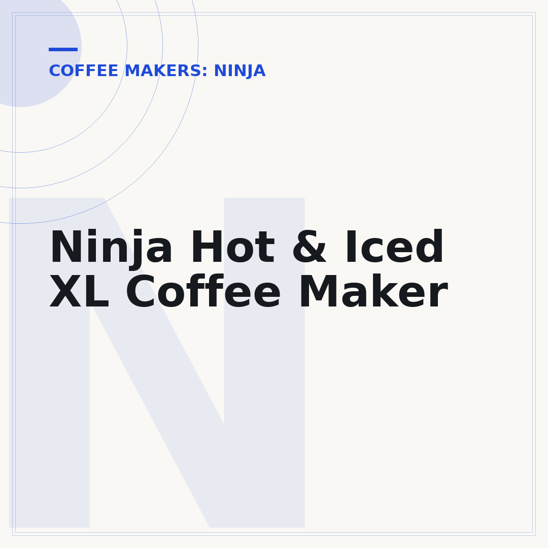 Ninja Hot & Iced XL Coffee Maker