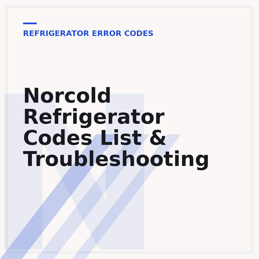 Norcold Refrigerator Codes List & Troubleshooting