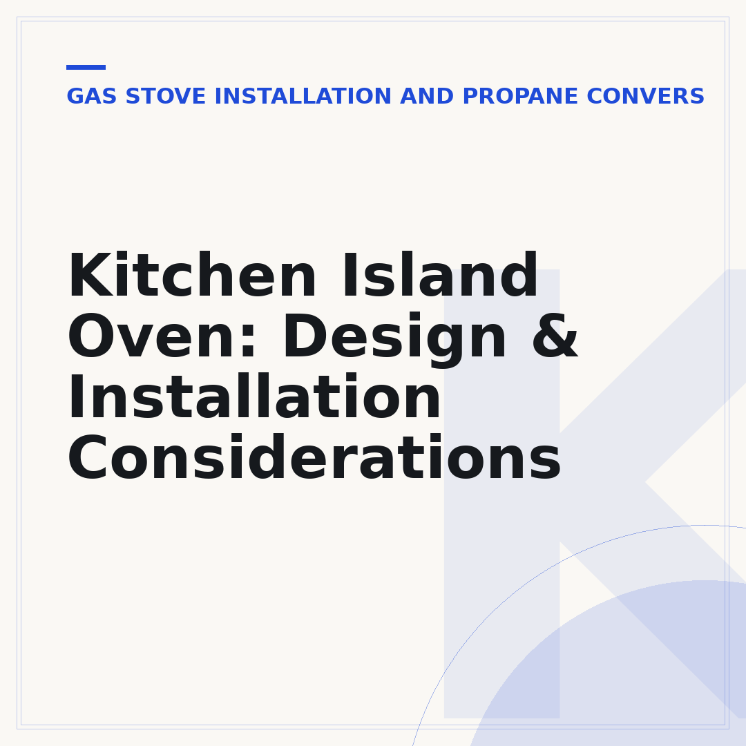 Kitchen Island Oven: Design & Installation Considerations