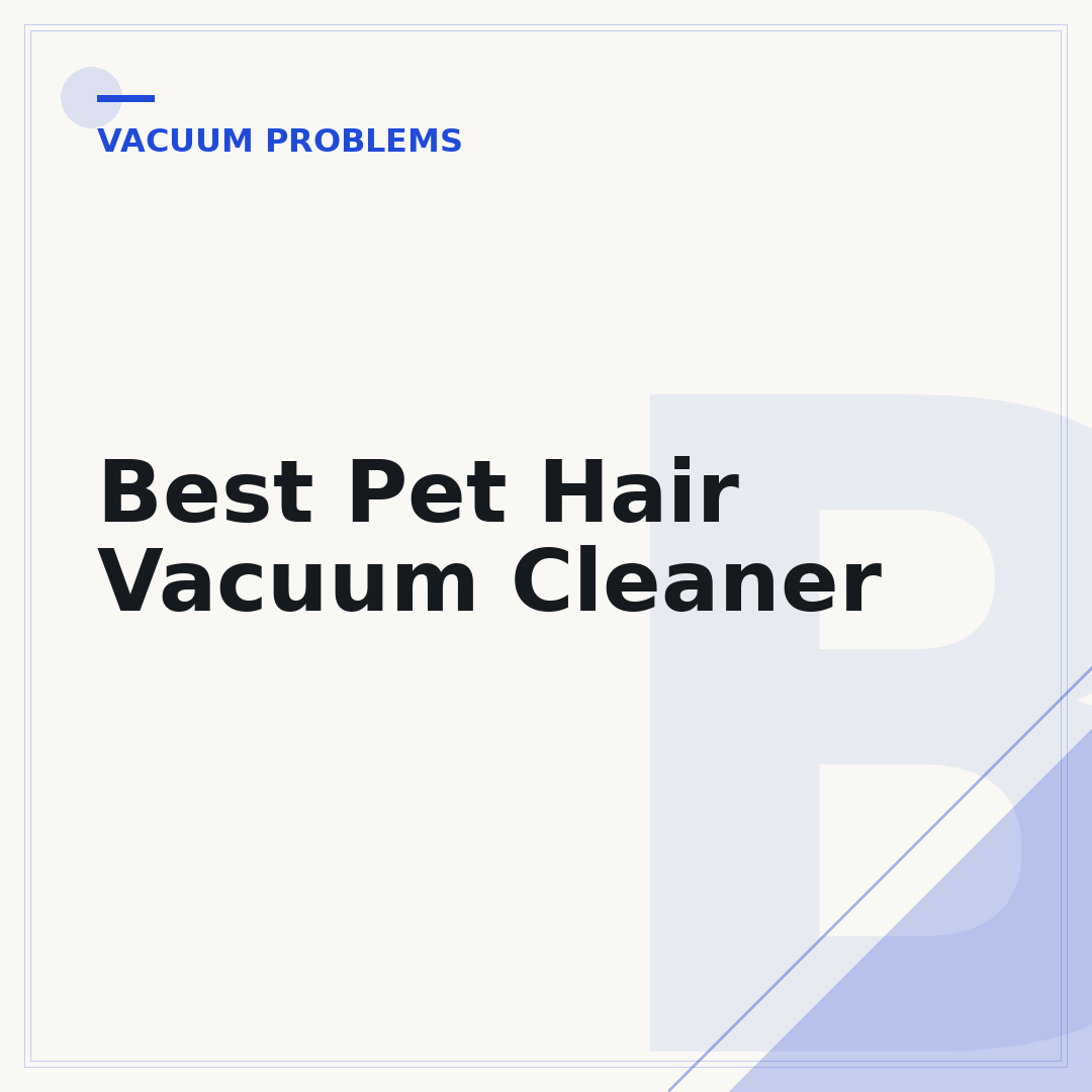 Best Pet Hair Vacuum Cleaner