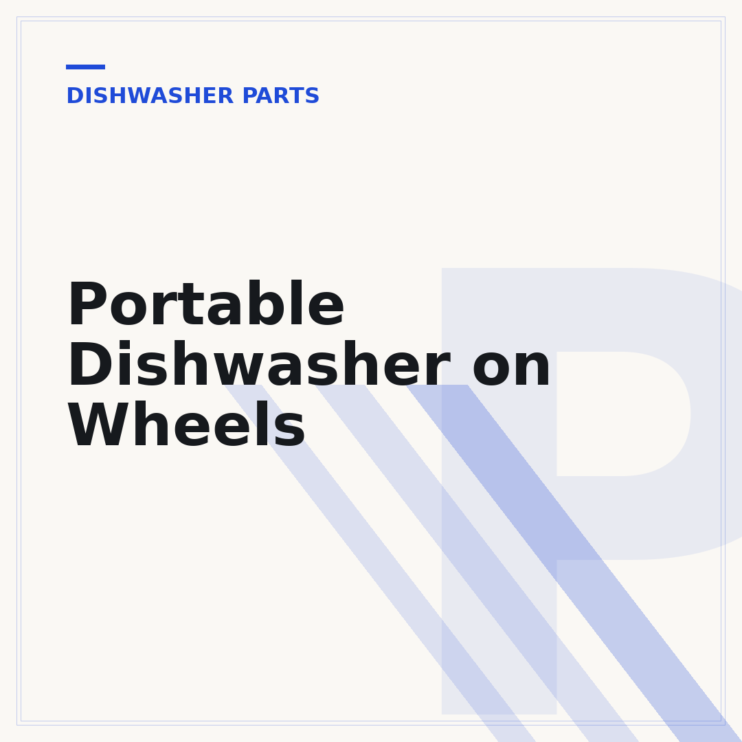 Portable Dishwasher on Wheels