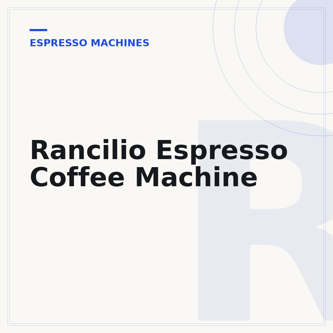 Rancilio Espresso Coffee Machine