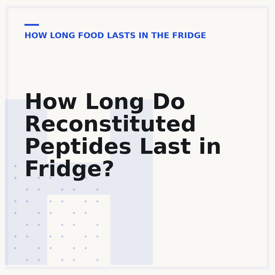 How Long Do Reconstituted Peptides Last in Fridge?