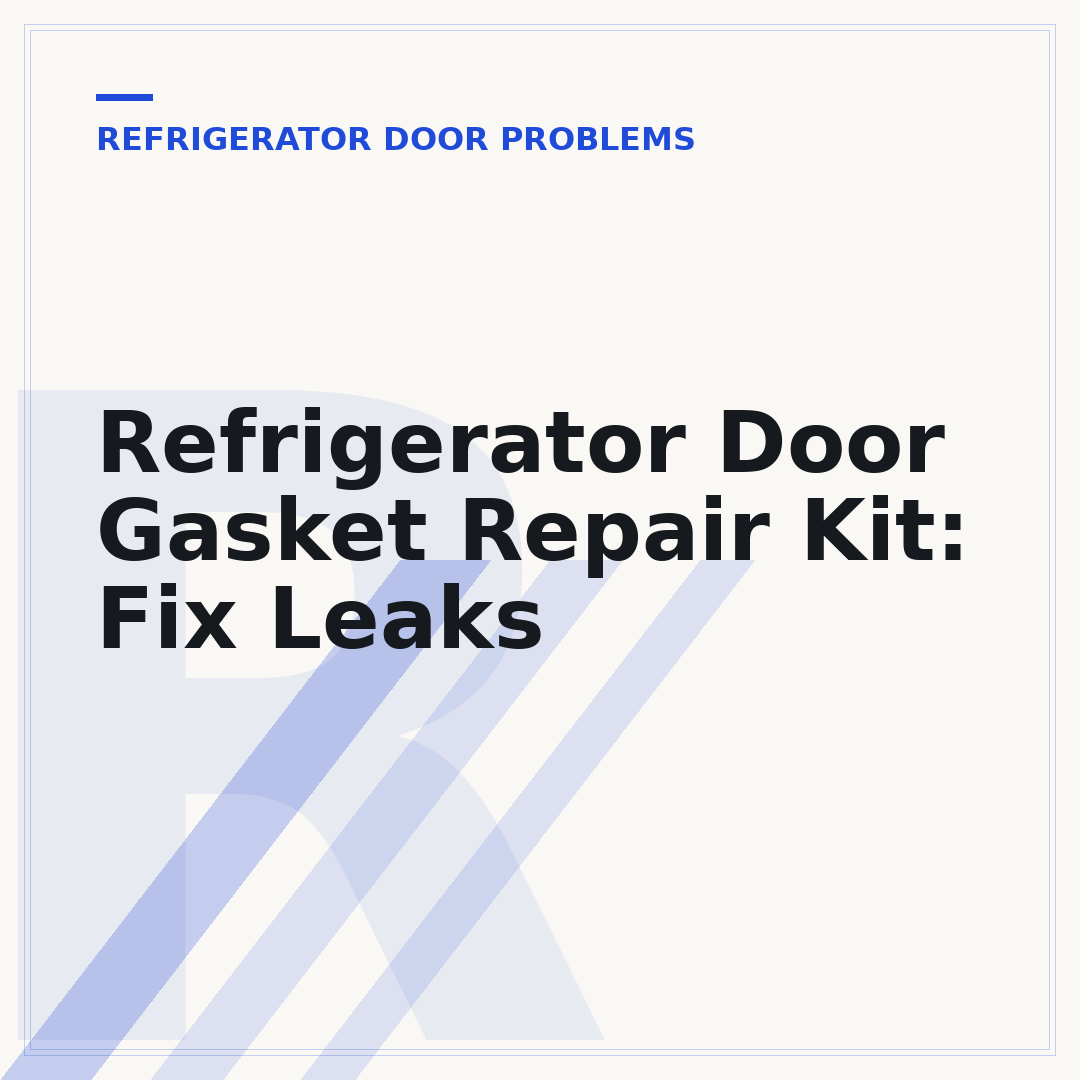 Refrigerator Door Gasket Repair Kit: Fix Leaks