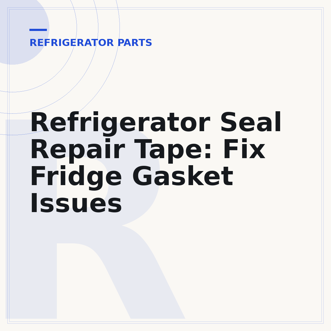 Refrigerator Seal Repair Tape: Fix Fridge Gasket Issues