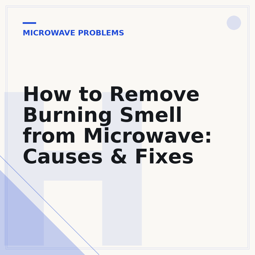 How to Remove Burning Smell from Microwave: Causes & Fixes