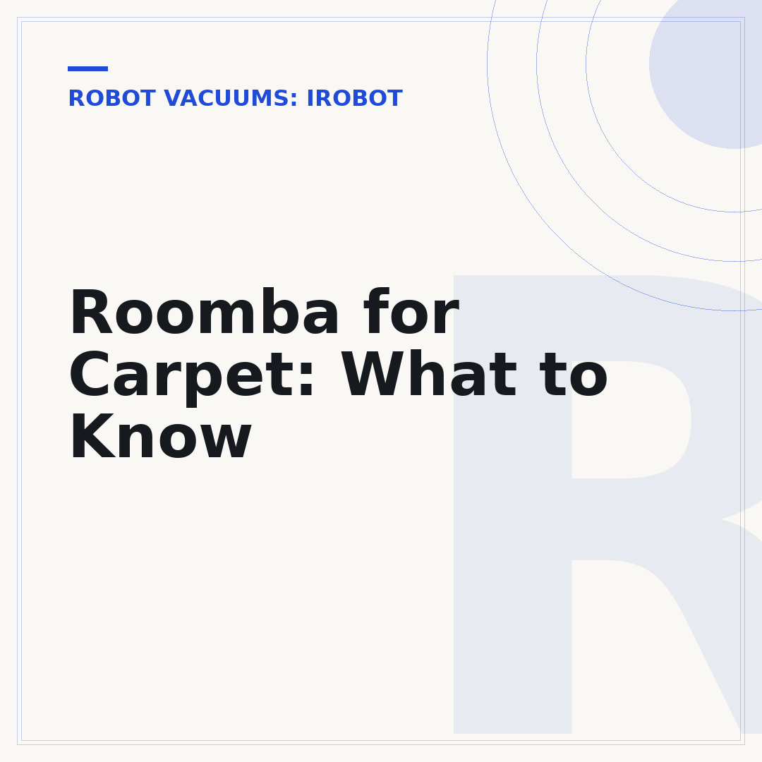 Roomba for Carpet: What to Know