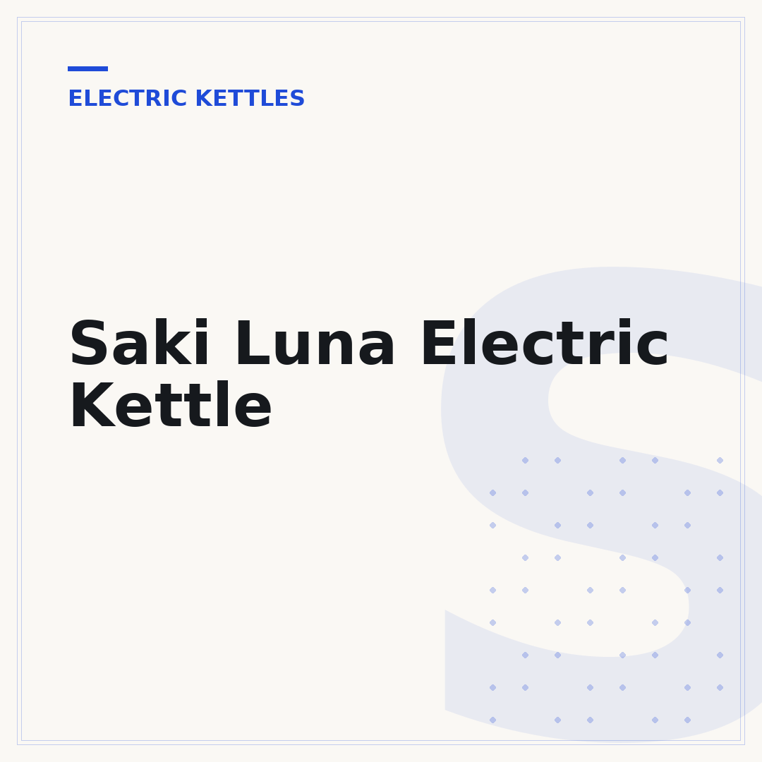 Saki Luna Electric Kettle