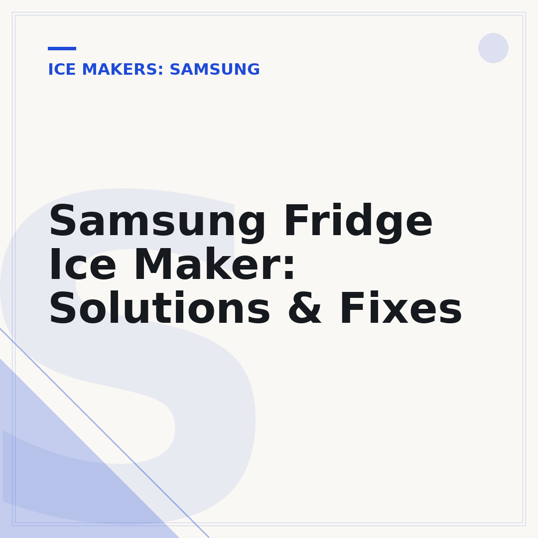 Samsung Fridge Ice Maker: Solutions & Fixes
