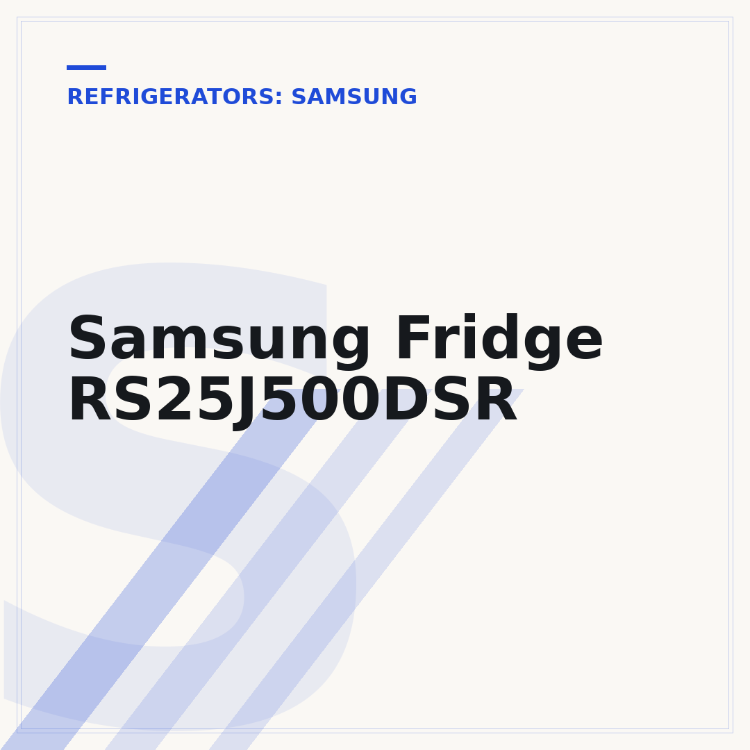 Samsung Fridge RS25J500DSR