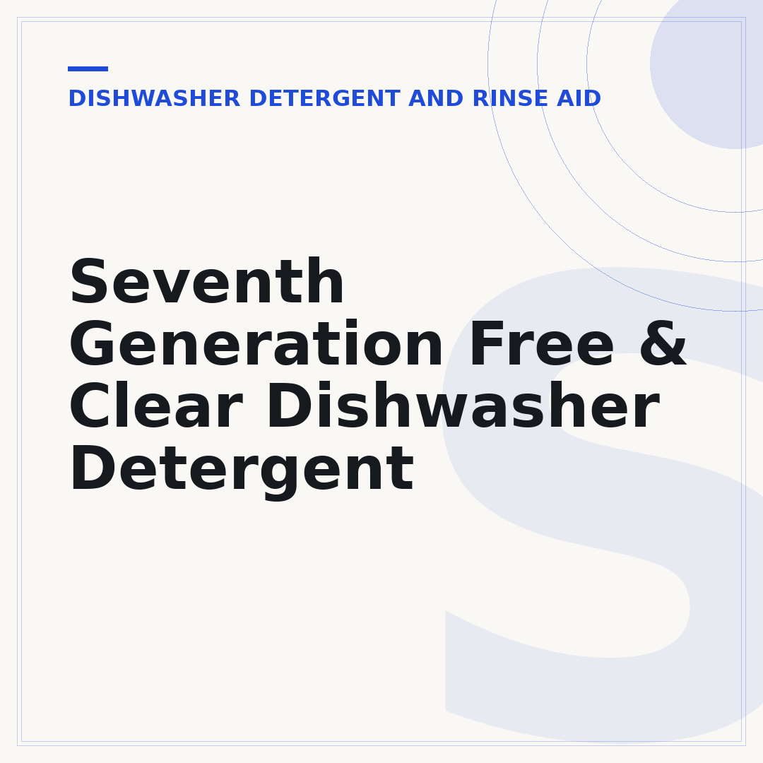 Seventh Generation Free & Clear Dishwasher Detergent